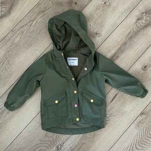 Old Navy Kids Green Raincoat